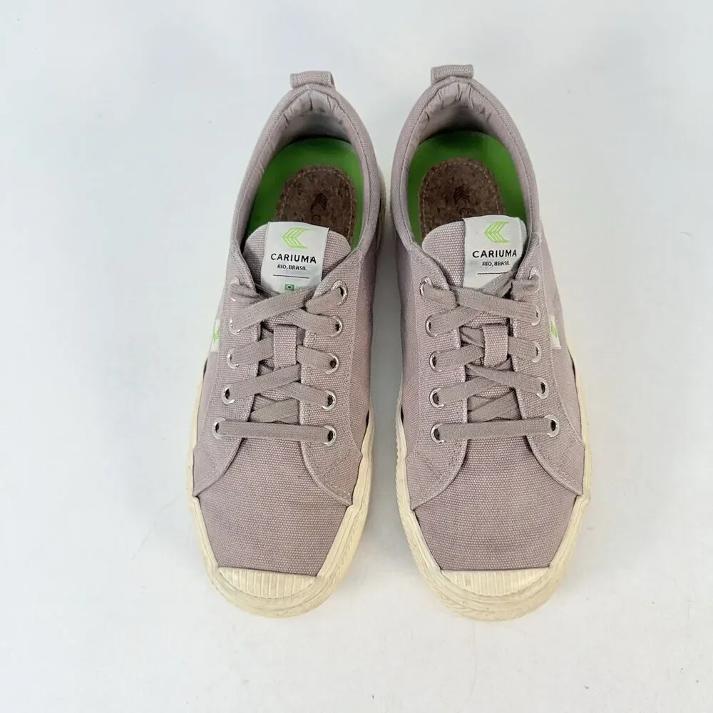 Cariuma Rio Brasil Low Canvas Grey Sneakers Shoes Womens Size 8 Men 6.5